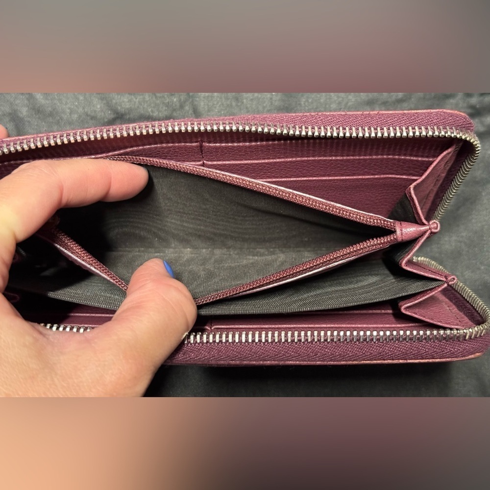 YSL pink Cassandra studded zip around wallet - Picture 15 of 16